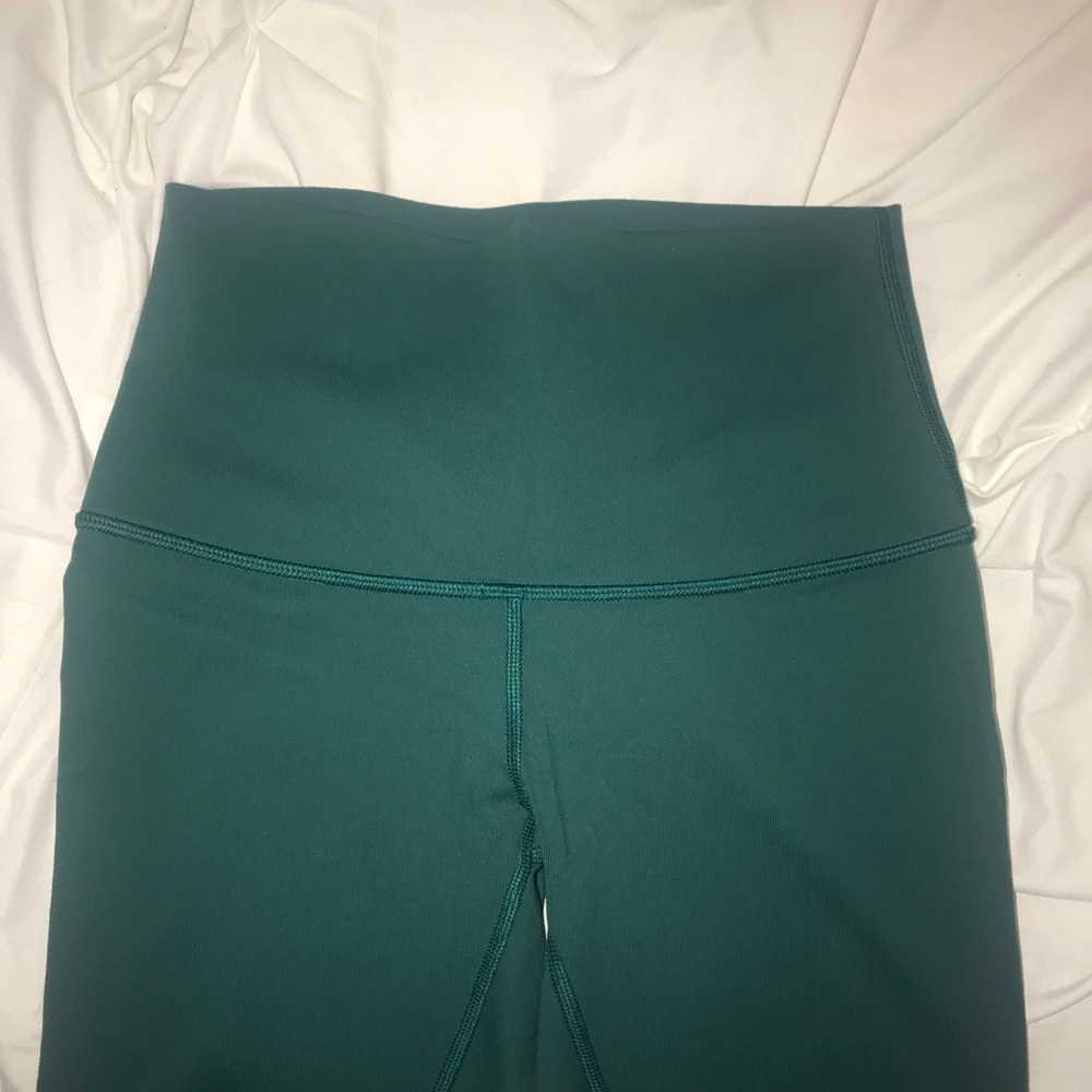 Lululemon Dark Seafoam Green Wunder Under Pants